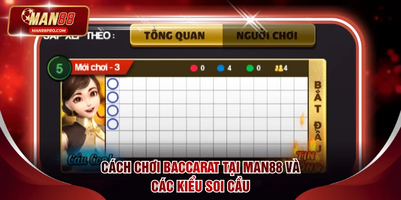 Cách chơi Baccarat tại MAN88 và các kiểu soi cầu