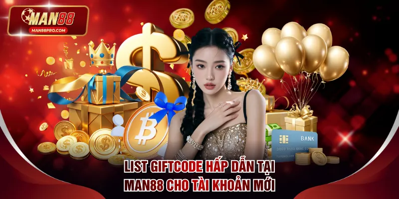 List giftcode hấp dẫn tại MAN88 cho tài khoản mới