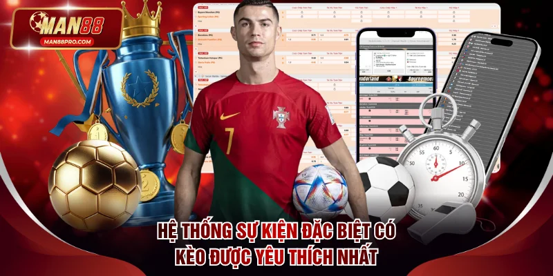 Hệ thống sự kiện đặc biệt có kèo được yêu thích nhất